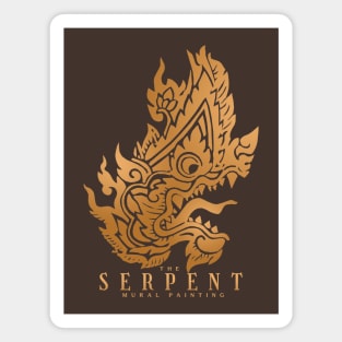 The Serpent Mural Painting Magnet